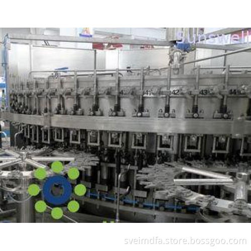 15KW Carbonated Soft Drink PET or Glass Bottle monoblock ri